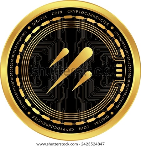 galxe-gal virtual currency logo. vector illustrations. 3d illustrations.