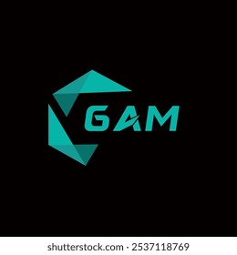 GAM creative minimalist letter logo. GAM unique vector initials alphabet letter logo design
