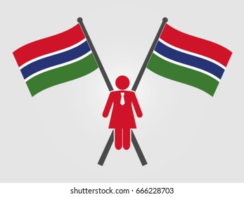 Gambia Emblem Businesswoman