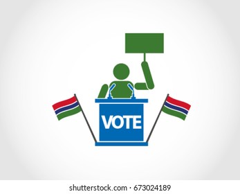 Gambia Emblem Protest Poll
