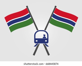 Gambia Emblem Train Subway