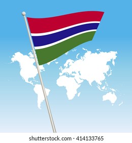 Gambia Flag