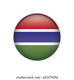 Gambia flag button