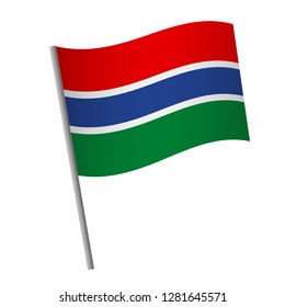 Gambia Flag Icon National Flag Gambia Stock Vector (Royalty Free ...