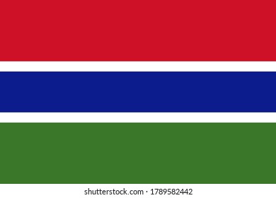 The Gambia flag image vector. EPS.file.