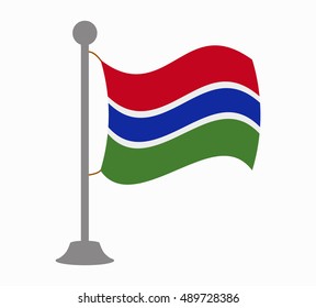 gambia flag mast