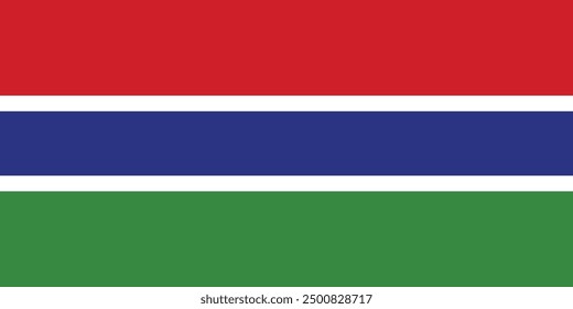 Gambia flag. simple flat design.art and illustrator.independence day.poster.vector.banner.