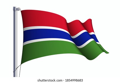 Gambia Flag State Symbol Isolated On Stock Vector (Royalty Free ...