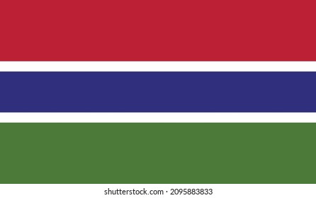 Gambia flag vector format eps