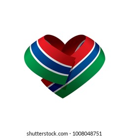 Gambia flag, vector illustration