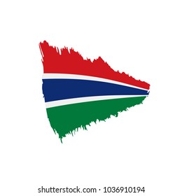 Gambia flag, vector illustration