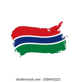 Gambia flag, vector illustration