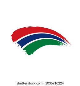 Gambia flag, vector illustration
