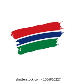 Gambia flag, vector illustration