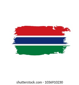 Gambia flag, vector illustration