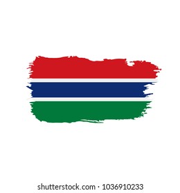 Gambia flag, vector illustration