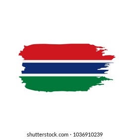 Gambia flag, vector illustration