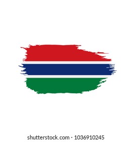 Gambia flag, vector illustration