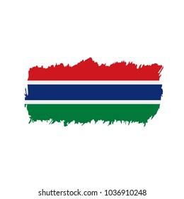 Gambia flag, vector illustration