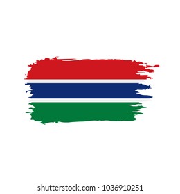 Gambia flag, vector illustration