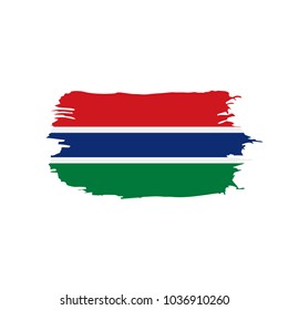 Gambia flag, vector illustration