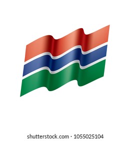 Gambia flag, vector illustration