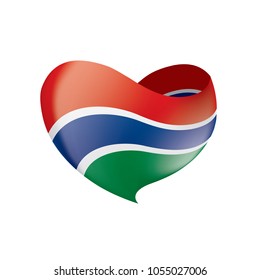 Gambia flag, vector illustration