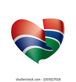 Gambia flag, vector illustration