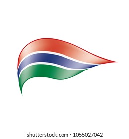 Gambia flag, vector illustration