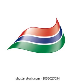 Gambia flag, vector illustration