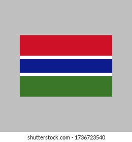 Gambia flag vector illustration in high quality for ui and ux, website or mobile application