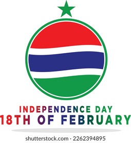 GAMBIA FLAG, VECTOR GAMBIA FLAG LOGO, GAMBIA BIRTHDAY,INDEPENDENCE DAY GAMBIA