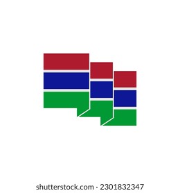 Gambia flags icon set, Gambia independence day icon set vector sign symbol