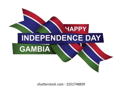 Gambia Independence Day Hintergrund. Vektorgrafik-Hintergrund.