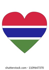 Gambia Love Flag