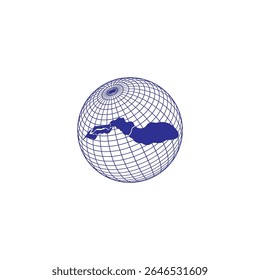 Gambia map icon illustration element design
