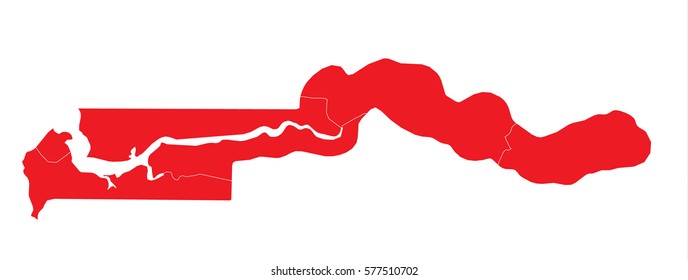 gambia red map