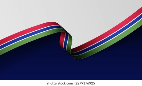 Fondo de la bandera de Gambia. Elemento de impacto para el uso que desea hacer de él.