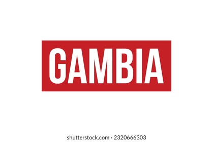 Gambia Rubber Stamp Seal Vector