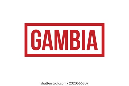 Gambia Rubber Stamp Seal Vector
