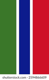 Gambia Vertical Flag, Vertical Flag Gambia