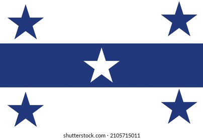 Gambier Islands Flag Vector Icon