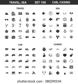 Gambing icons set.