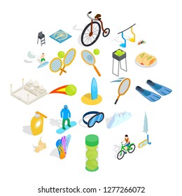 Gamble icons set. Isometric set of 25 gamble vector icons for web isolated on white background