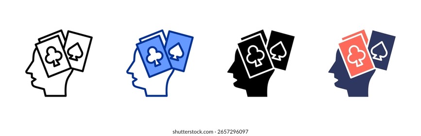 Gambler icon sheet multiple style collection