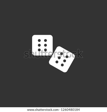 Gambler icon vector. Gambler sign on black background. Gambler icon for web and app