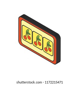 Gambler isometric left top view 3D icon