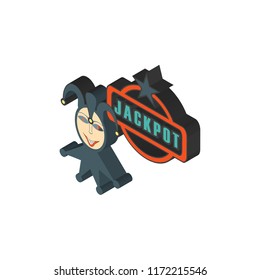 Gambler isometric left top view 3D icon