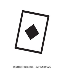 Spielkartensymbol, Vektorgrafik-Logo-Design