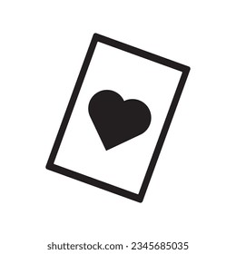 gambling card icon vector template illustration logo design
